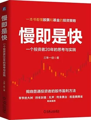 《慢即是快:一个投资者20年的思考与实践》封面
